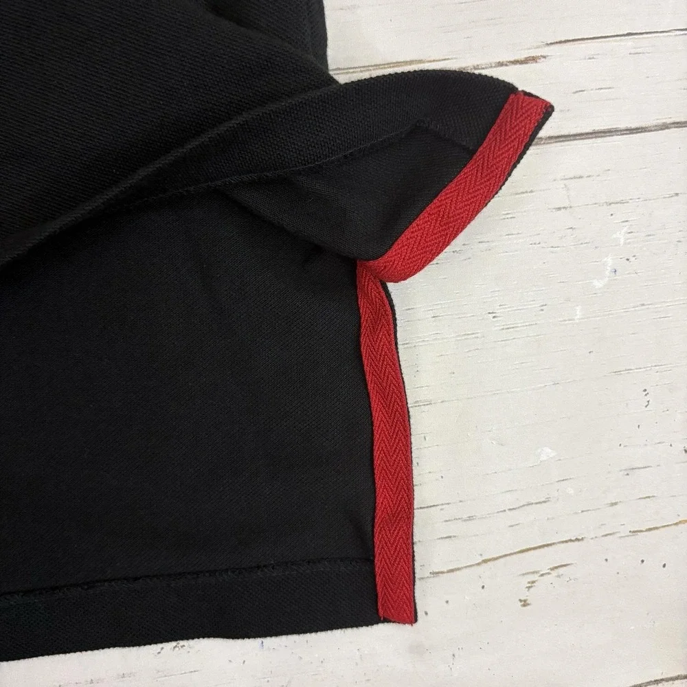 Polo Ralph Lauren Crest Polo Shirt Mens 2X Big Tall Black Red Logo Short Sleeve